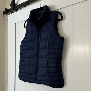 Lands End 600 Down Fill Puffer Vest | Small (6-8) | NWOT / EUC | Navy